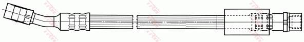 Przewód hamulcowy elastyczny TRW PHD474