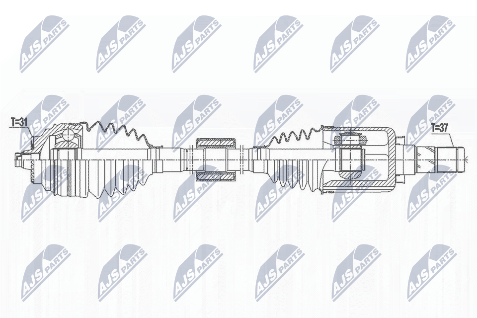 Wał napędowy NTY NPW-BM-170