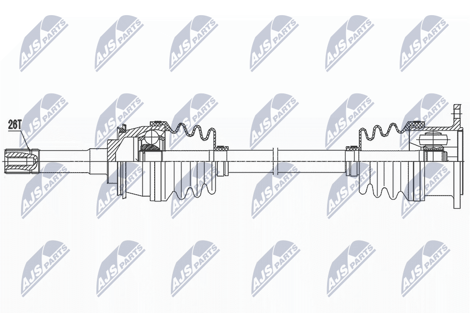 Wał napędowy NTY NPW-SU-056