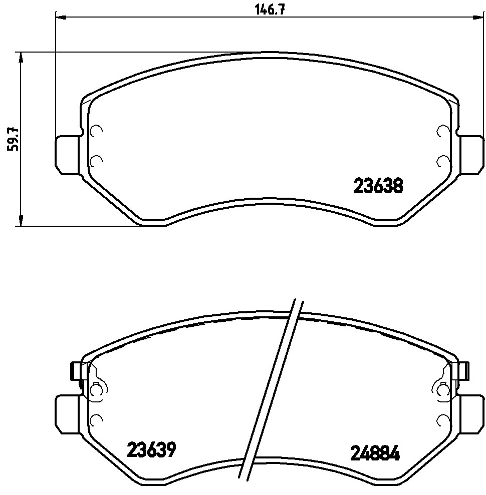 Klocki hamulcowe BREMBO P 37 007