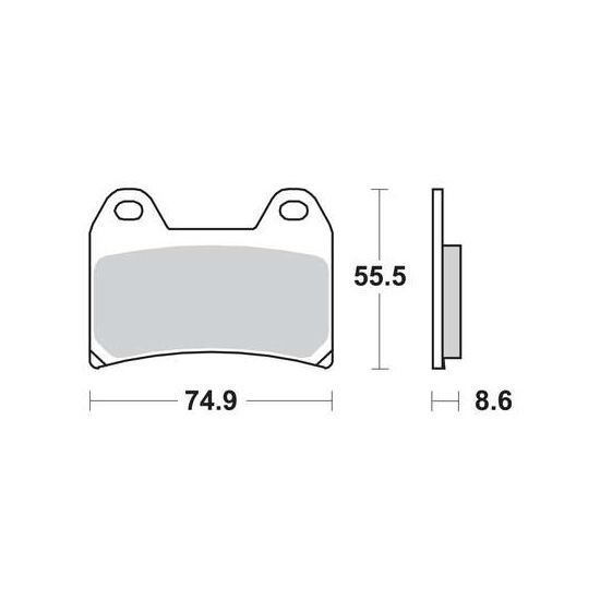 Klocki hamulcowe TRW MCB683SV