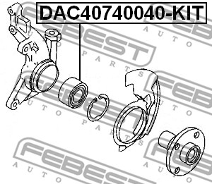 Zestaw łożysk koła FEBEST DAC40740040-KIT