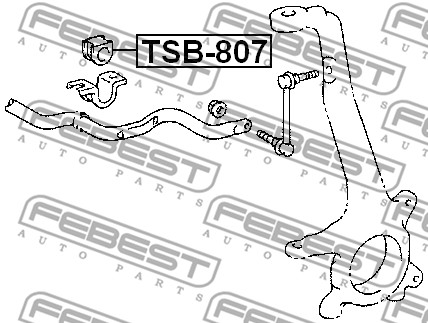 Guma stabilizatora FEBEST TSB-807