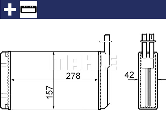 Nagrzewnica MAHLE AH 68 000S