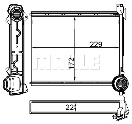 Nagrzewnica MAHLE AH 264 000S