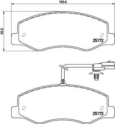 Klocki hamulcowe HELLA 8DB 355 015-311