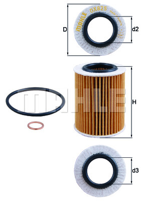 Filtr oleju KNECHT OX 825D