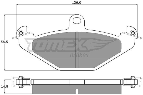 Klocki hamulcowe TOMEX BRAKES TX 12-37