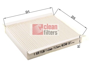 Filtr kabinowy CLEAN FILTERS NC2348