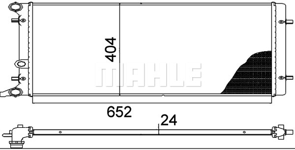 Chłodnica MAHLE CR 368 000P