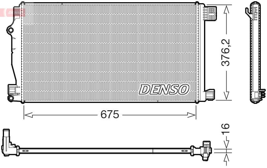 Chłodnica, układ chłodzenia silnika DENSO DRM50147