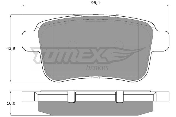 Klocki hamulcowe TOMEX BRAKES TX 15-85