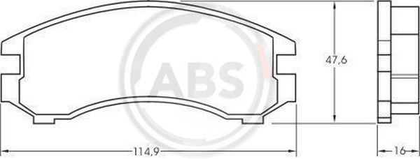 Klocki hamulcowe A.B.S. 36611