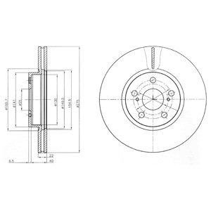 Tarcza hamulcowa DELPHI BG4277