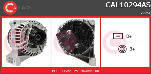 Alternator CASCO CAL10294AS