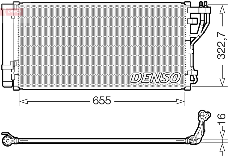 Skraplacz, klimatyzacja DENSO DCN43011