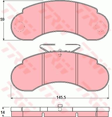 Klocki hamulcowe TRW GDB1114