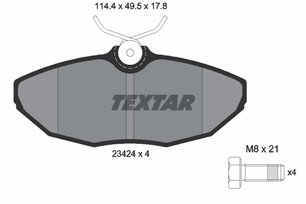 Klocki hamulcowe TEXTAR 2342401