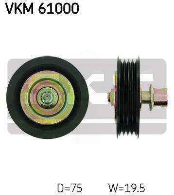 Rolka prowadząca paska osprzętu SKF VKM 61000