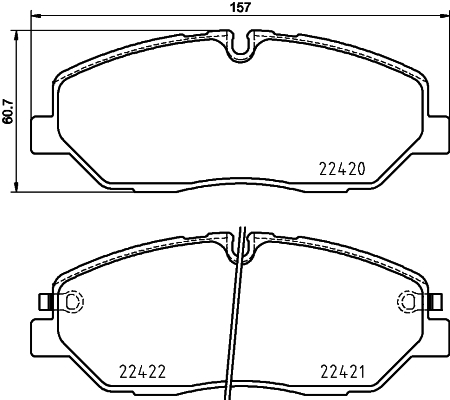 Klocki hamulcowe HELLA 8DB 355 025-751