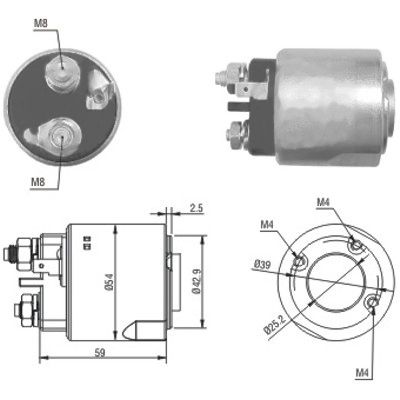 Elektromagnes rozrusznika MEAT & DORIA 46160