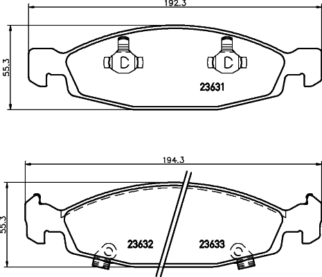 Klocki hamulcowe HELLA 8DB 355 009-881