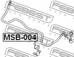 Guma stabilizatora FEBEST MSB-004