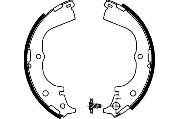Zestaw szczęk hamulcowych KAVO PARTS KBS-9920