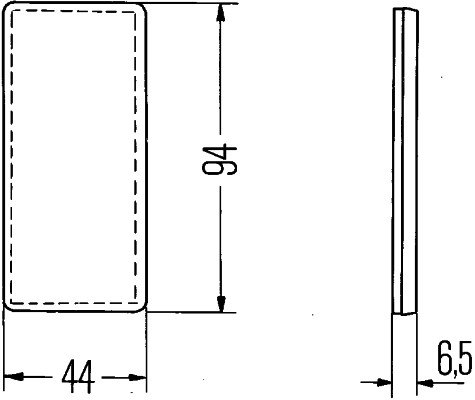 Światło odblaskowe tylne HELLA 8RA 003 326-041