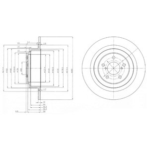 Tarcza hamulcowa DELPHI BG4154