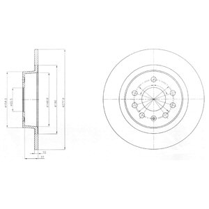 Tarcza hamulcowa DELPHI BG4300