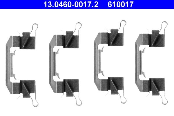 Zestaw akcesoriów montażowych  klocków hamulcowych ATE 13.0460-0017.2
