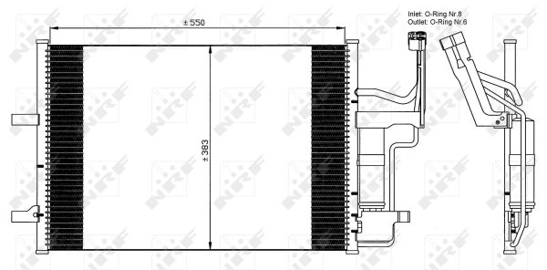 Skraplacz klimatyzacji NRF 35508