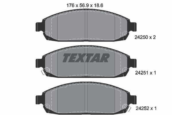 Klocki hamulcowe TEXTAR 2425001