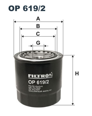 Filtr oleju FILTRON OP619/2