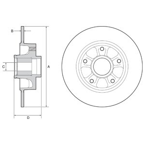 Tarcza hamulcowa DELPHI BG9230RSC