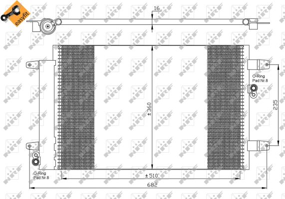 Skraplacz klimatyzacji NRF 35403