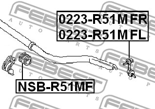 Łącznik stabilizatora FEBEST 0223-R51MFL