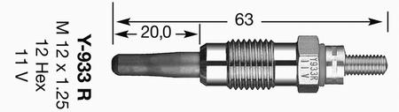 Świeca żarowa NGK 6136