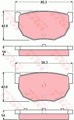 Klocki hamulcowe TRW GDB306