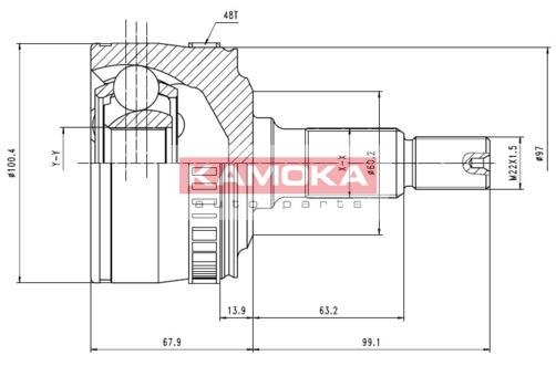 Przegub KAMOKA 7046