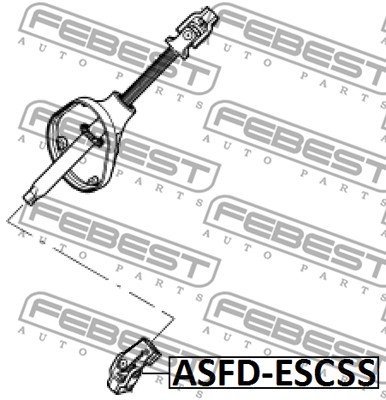 Łącznik kolumny kierowniczej FEBEST ASFD-ESCSS