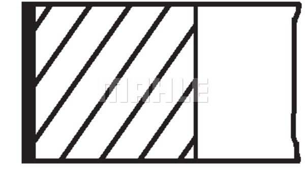 Pierścienie tłokowe MAHLE 681 RS 00104 0N0