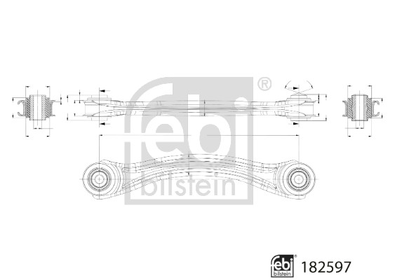 Wahacz, zawieszenie koła FEBI BILSTEIN 182597