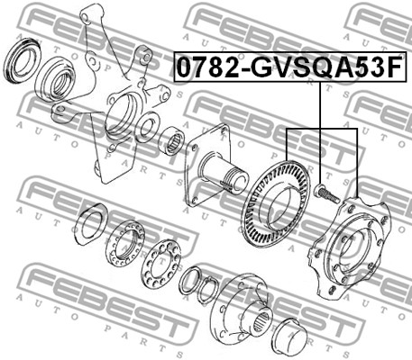 Piasta koła FEBEST 0782-GVSQA53F