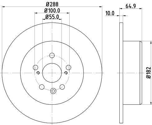 Tarcza hamulcowa HELLA 8DD 355 111-701