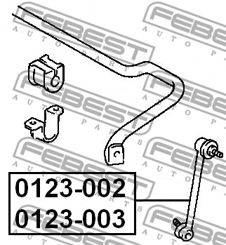 Łącznik stabilizatora FEBEST 0123-002