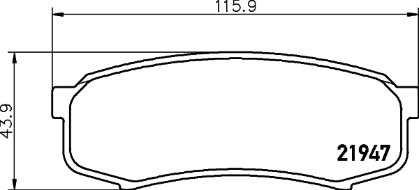 Klocki hamulcowe HELLA 8DB 355 016-831