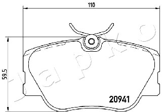 Klocki hamulcowe JAPKO 500525