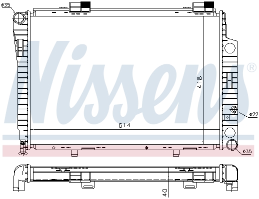Chłodnica NISSENS 62618